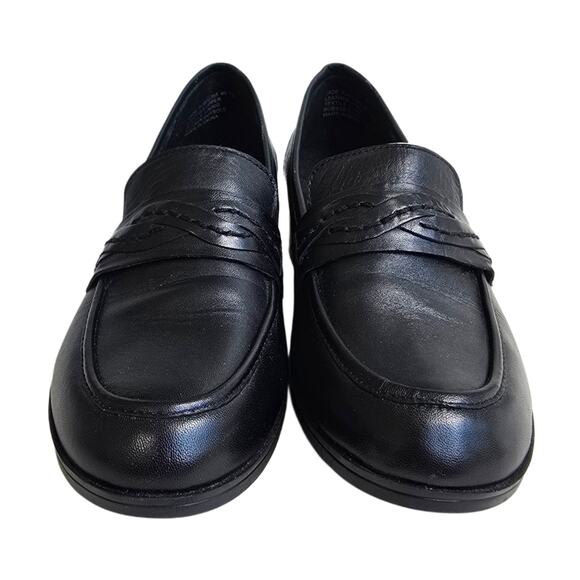 Abeo Pro Jade Loafers Size 9 Black Leather Heeled Penny Loafer 3D Core Insole - Picture 3 of 15